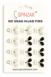 Black-White Hijab Round Pins
